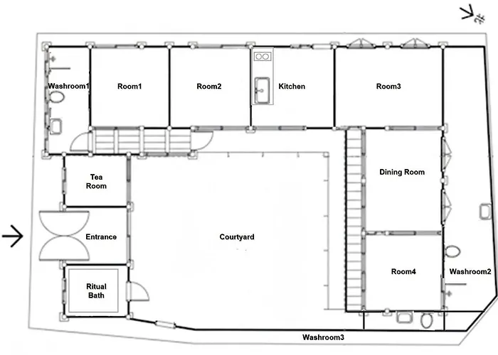 Namhyundang Premium Authentic Hanok 4r4b 빌라 *